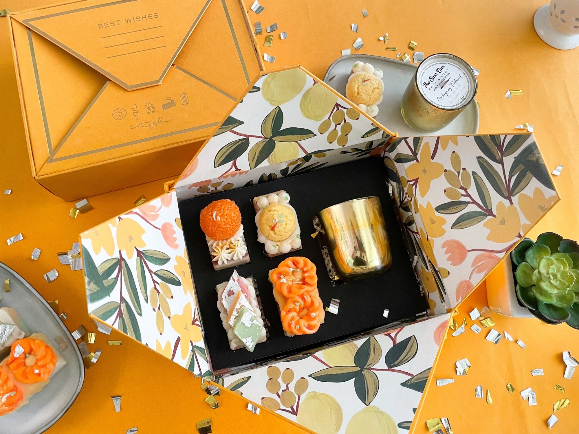 PRE-ORDER Letter of Happiness KESARI (Saffron) Grande Gift Box - THE SASS BAR